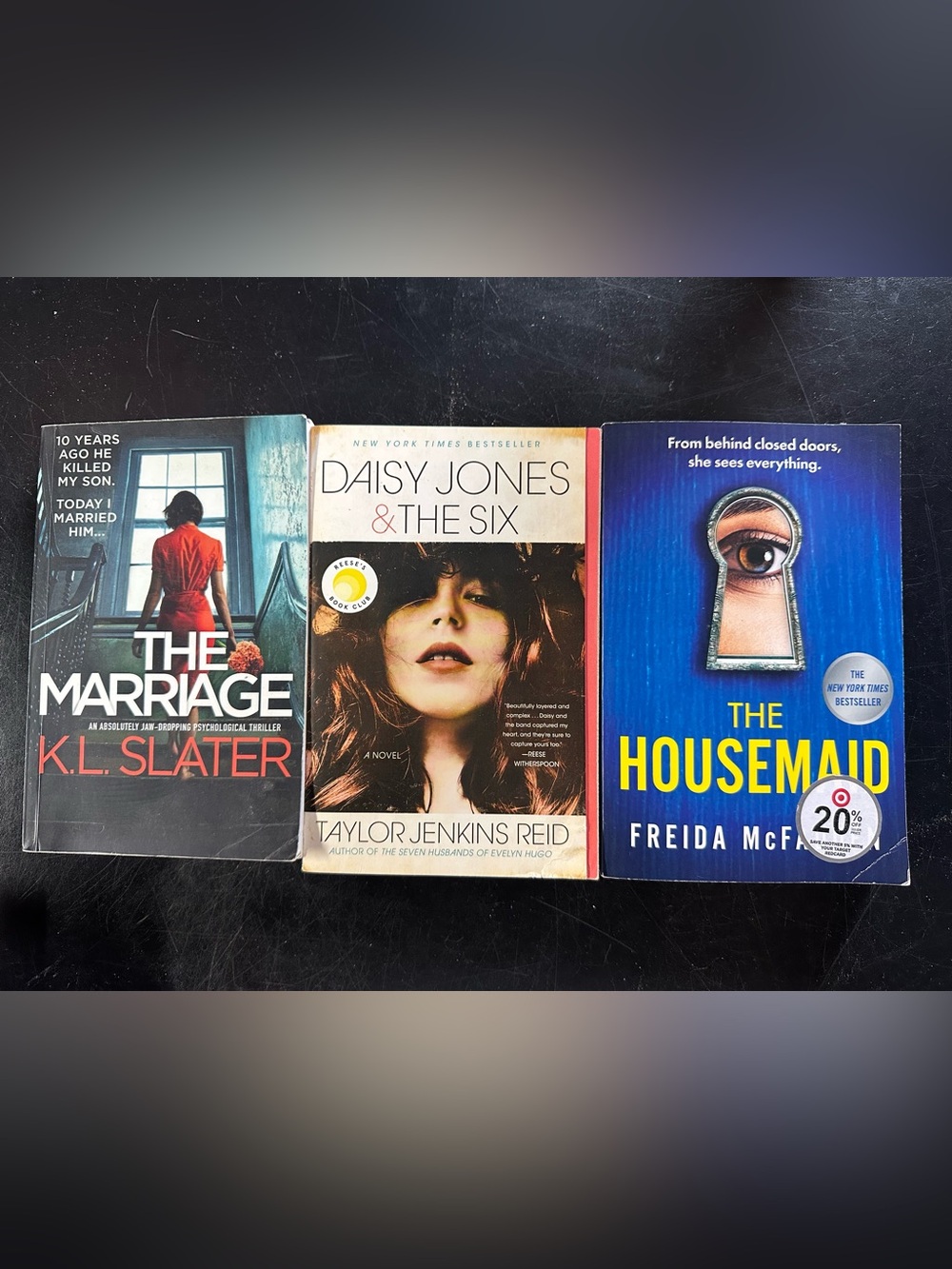 Set of 3 Books The Marriage , Daisy Jones & the Six , The Housemaid